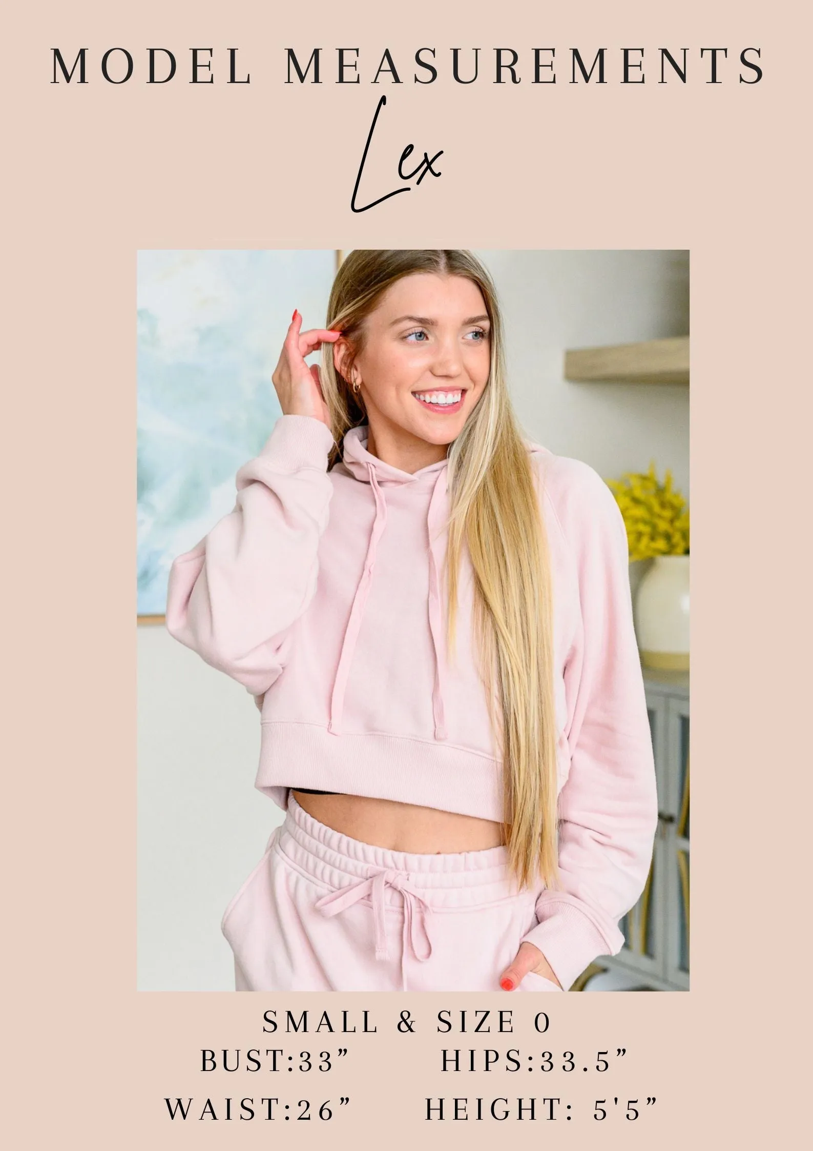 Baby Pink Cropped Hoodie
