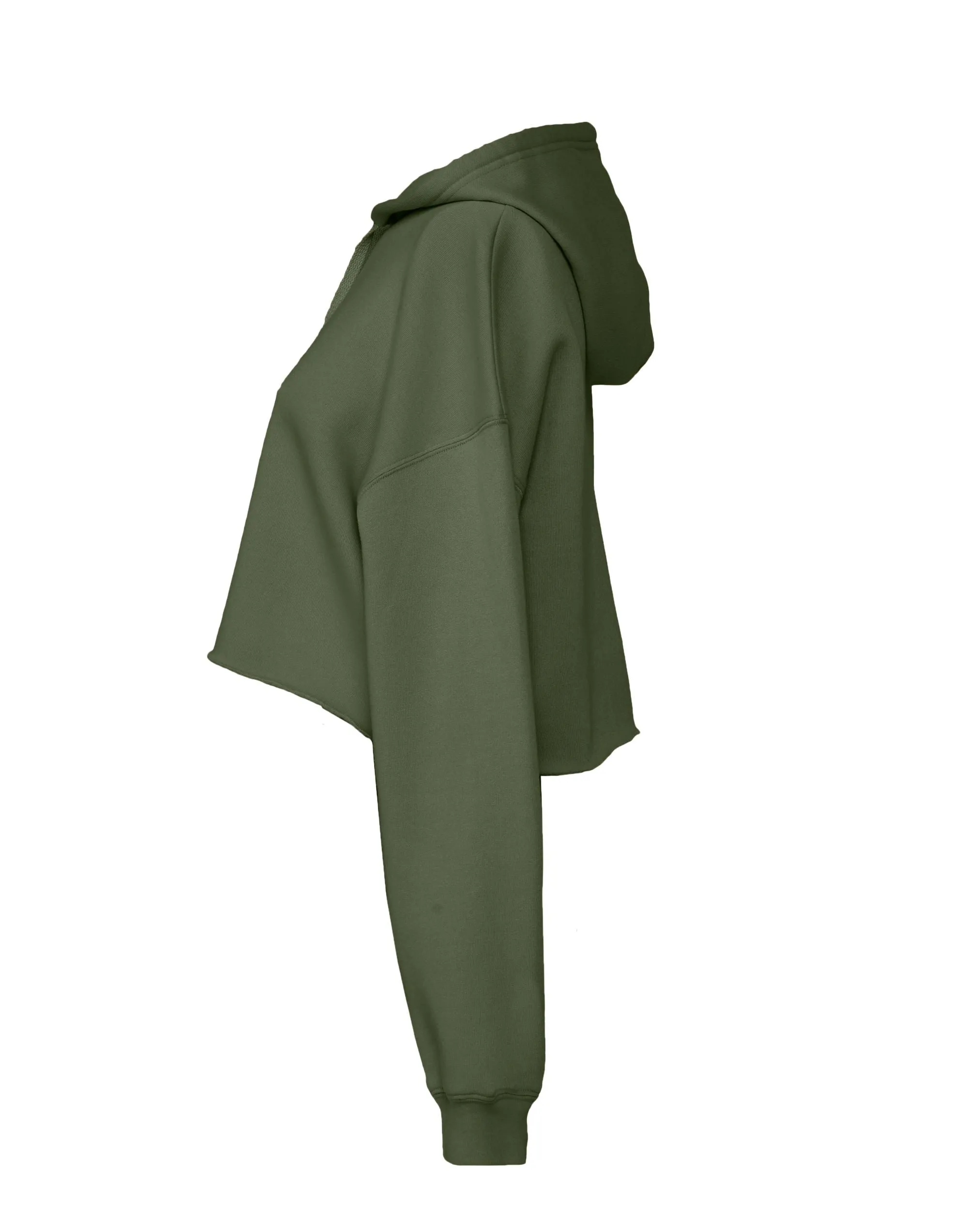 BE7502 Bella Womens Cropped Fleece Hoody