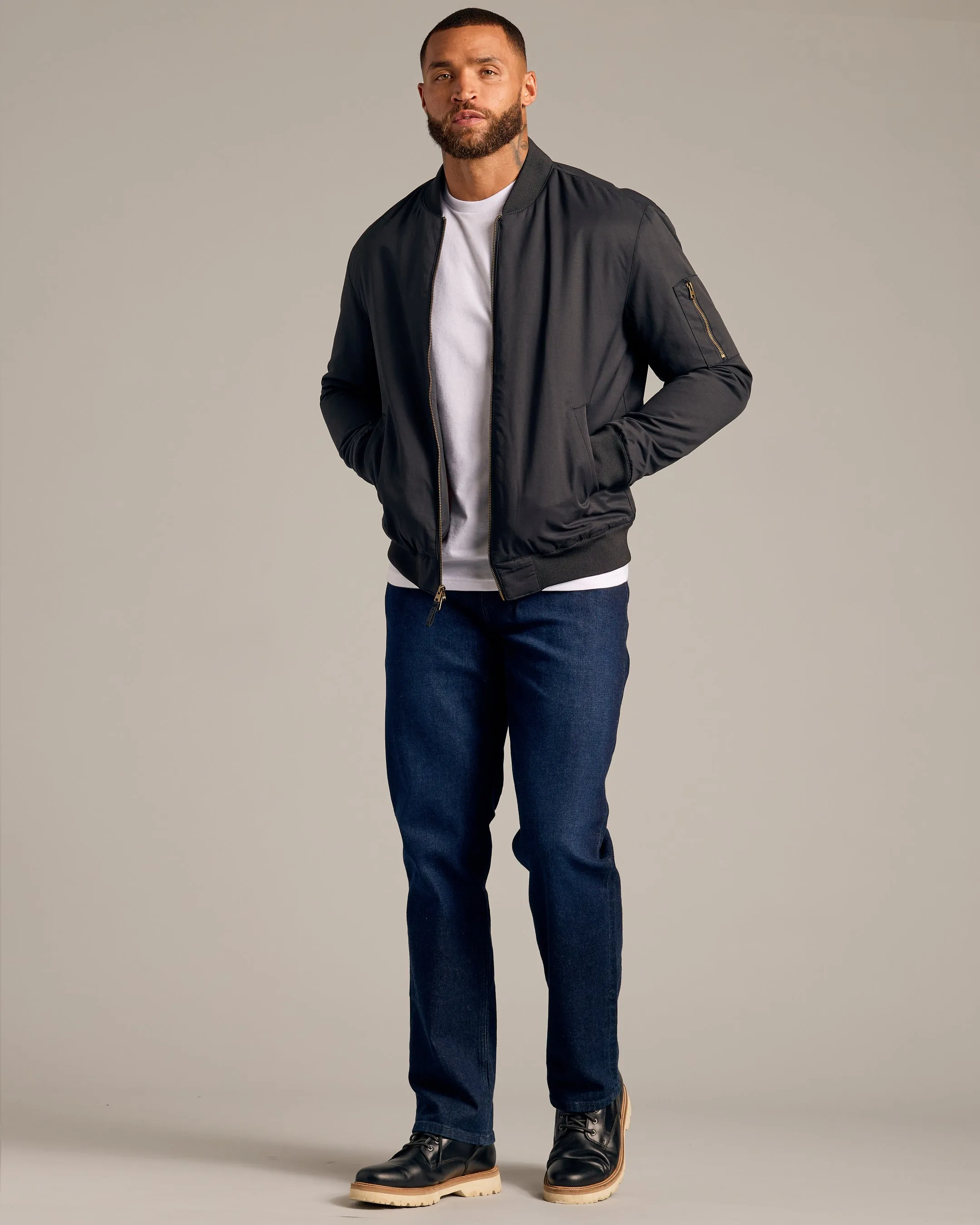 Black Bomber Jacket