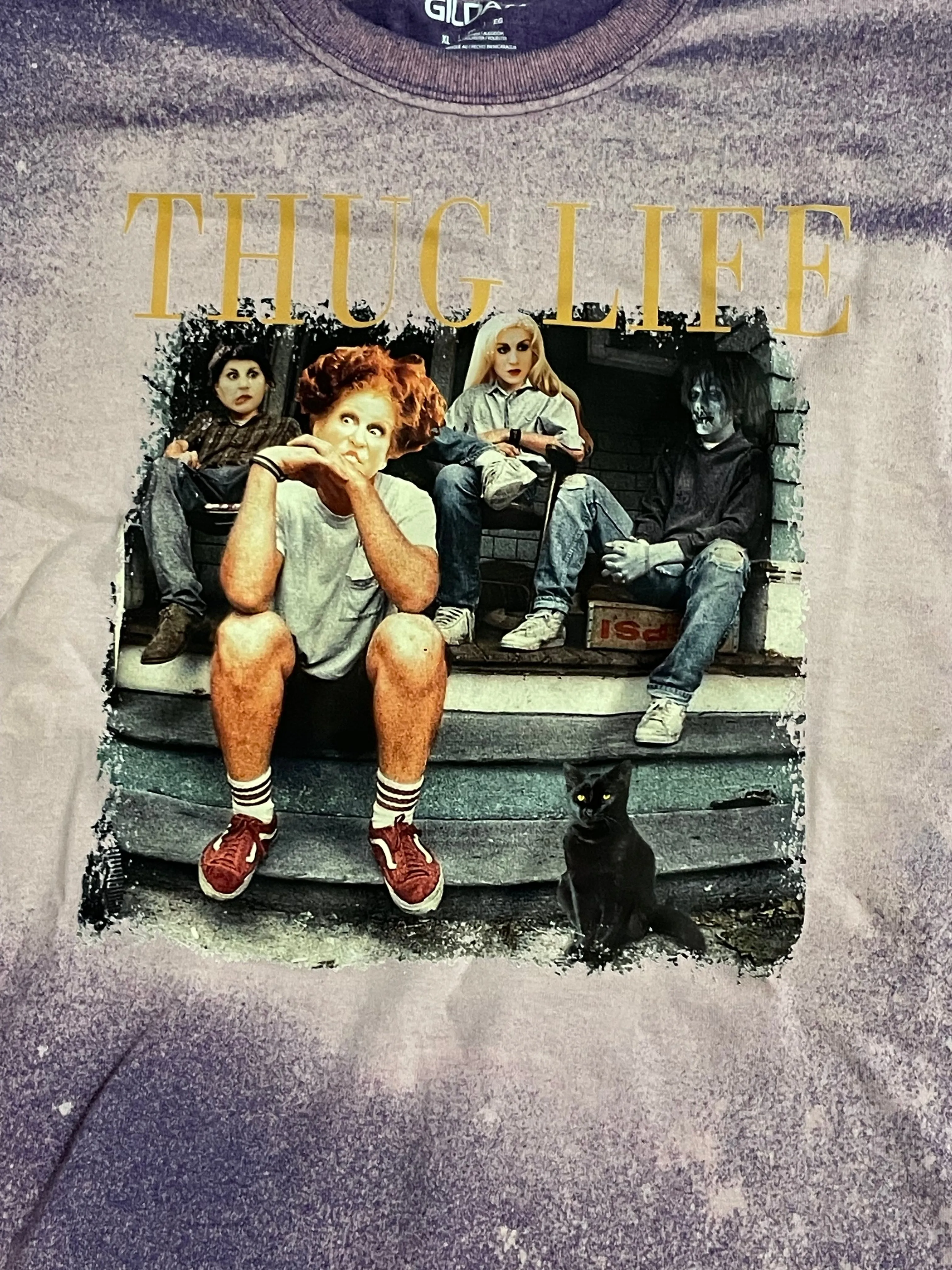 Bleached Purple Thug Life Sanderson T Shirt