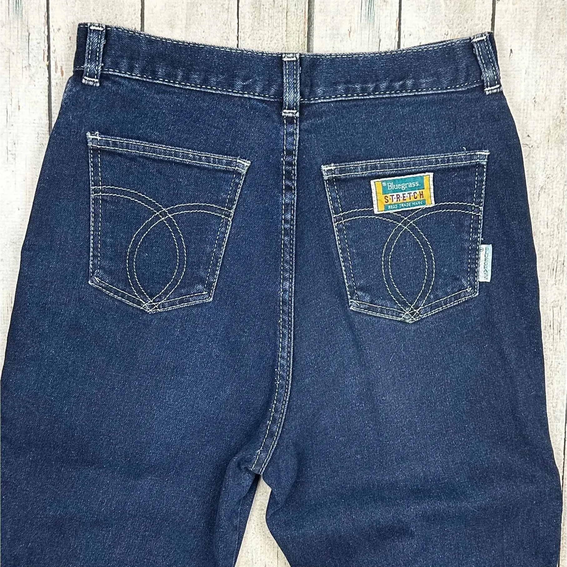 Bluegrass 1980's High Waisted Slim Australian Ladies Jeans - Suit Size 11