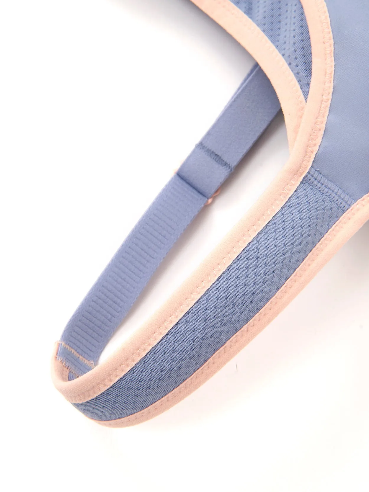 Full Coverage Adjustable Strape Wirefree Workout Bras Blue