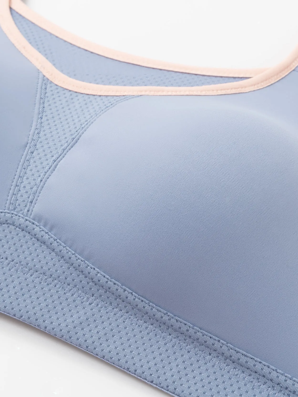 Full Coverage Adjustable Strape Wirefree Workout Bras Blue