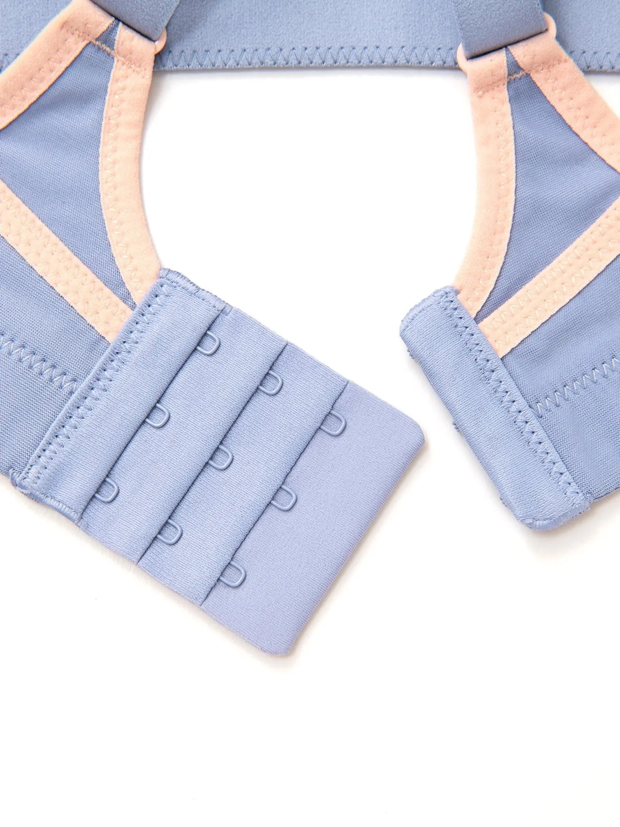Full Coverage Adjustable Strape Wirefree Workout Bras Blue