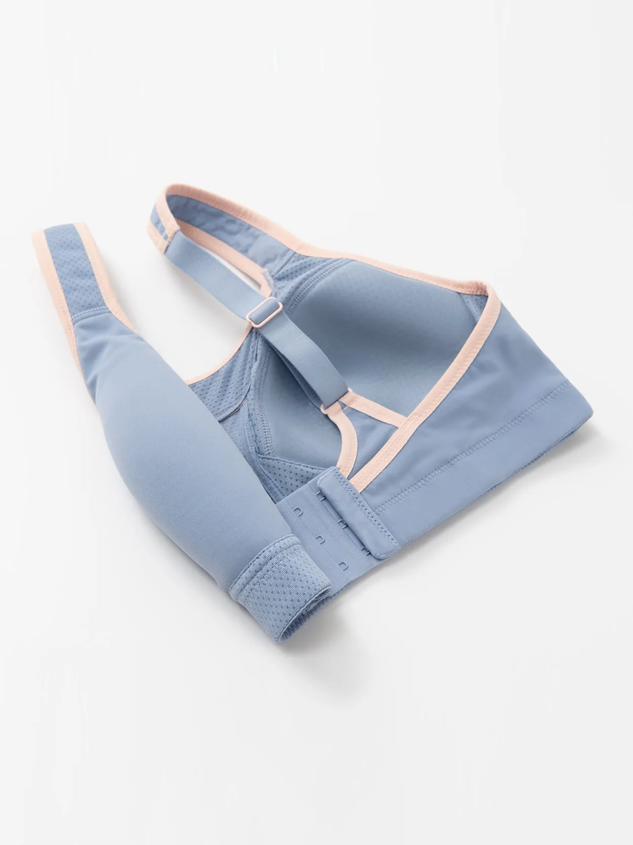 Full Coverage Adjustable Strape Wirefree Workout Bras Blue