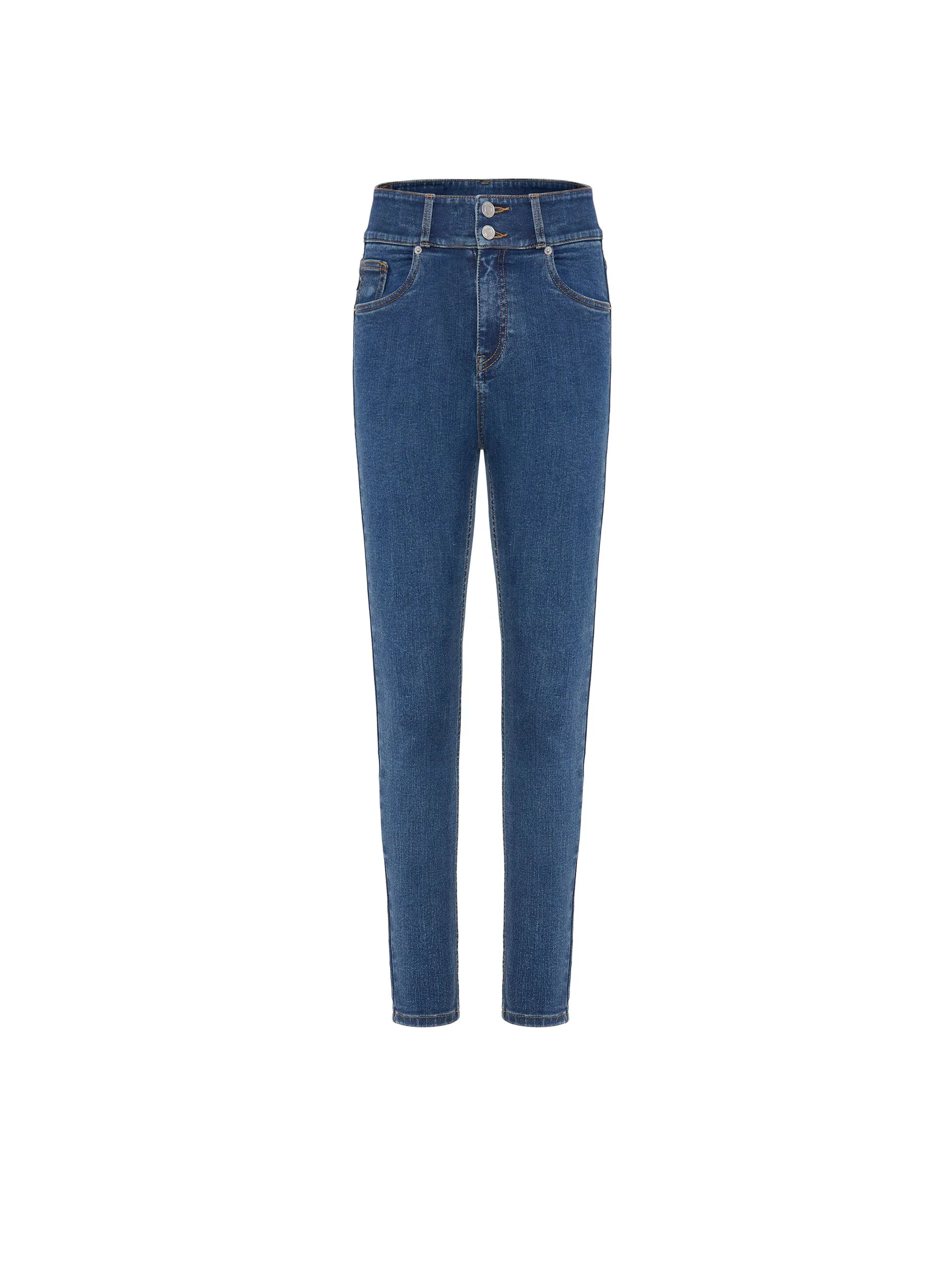 High Waisted Double Buttons Skinny jeans