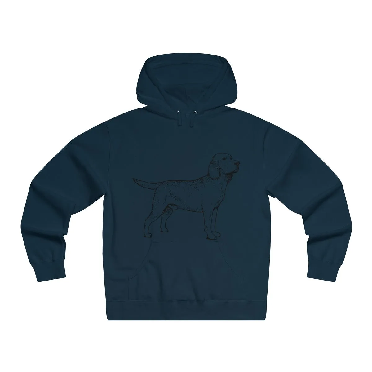 Labrador Retriever Hoodies, Men's Lightweight Pullover Hooded Sweatshirt