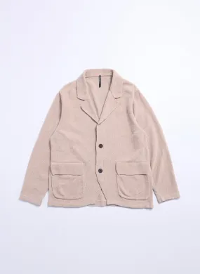 Polyester Velvet Knitted Blazer
