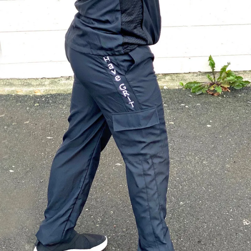 PROTECTIVE BLACK MEN'S JACKET AND JOGGER SET- FACE MASK INCLUDED