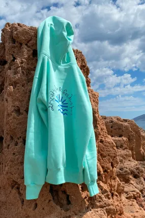 "Anatoli mou" Zaketa Hoodie in Mint 𝗢𝗻𝗲 𝗦𝗶𝘇𝗲