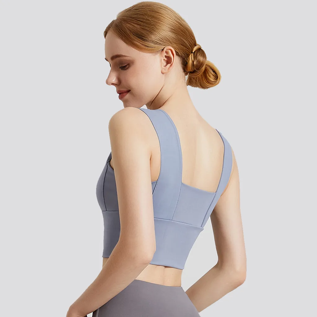 Wide Shoulder Yoga Bra