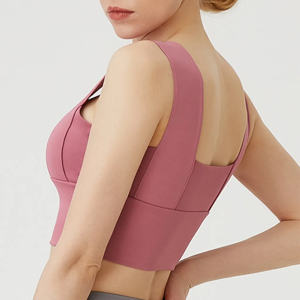 Wide Shoulder Yoga Bra