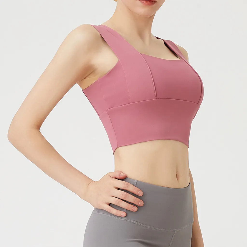 Wide Shoulder Yoga Bra
