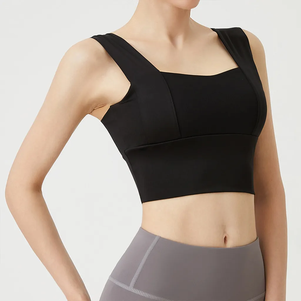 Wide Shoulder Yoga Bra