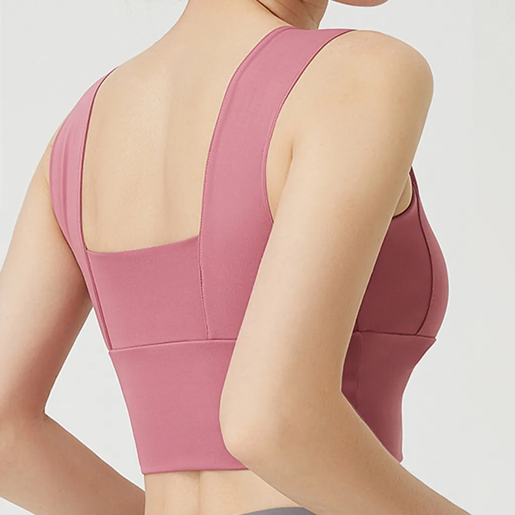 Wide Shoulder Yoga Bra
