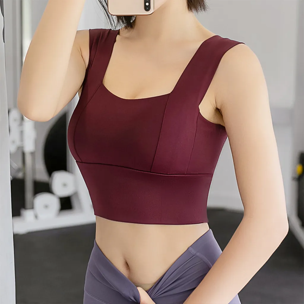 Wide Shoulder Yoga Bra