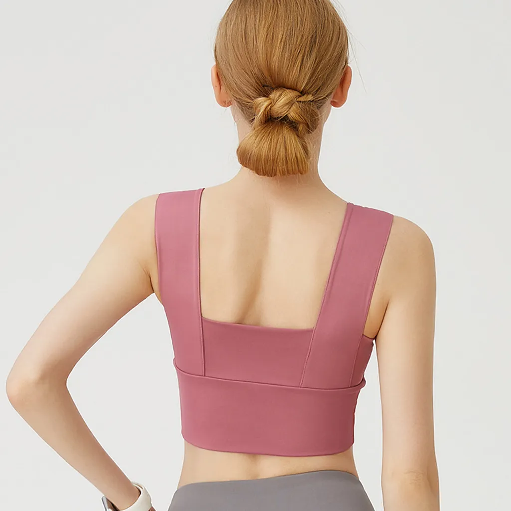 Wide Shoulder Yoga Bra