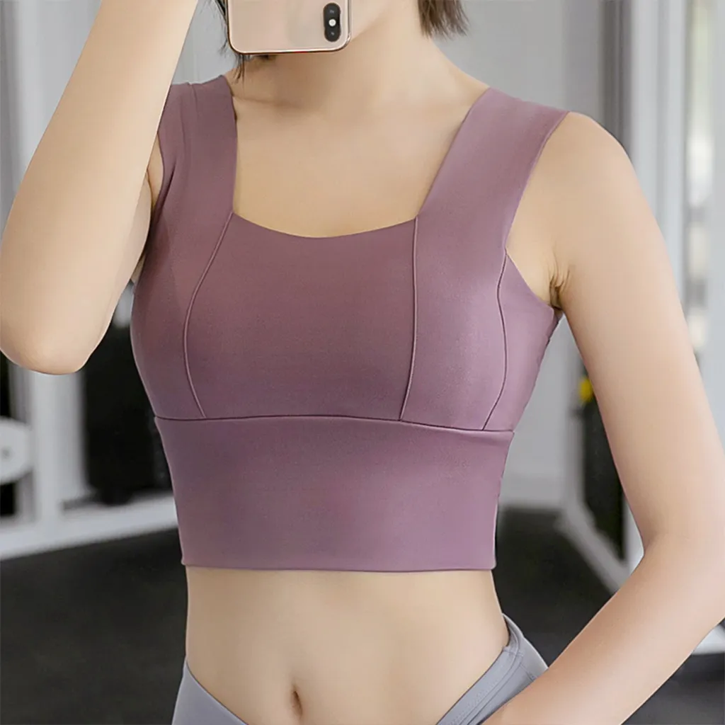 Wide Shoulder Yoga Bra