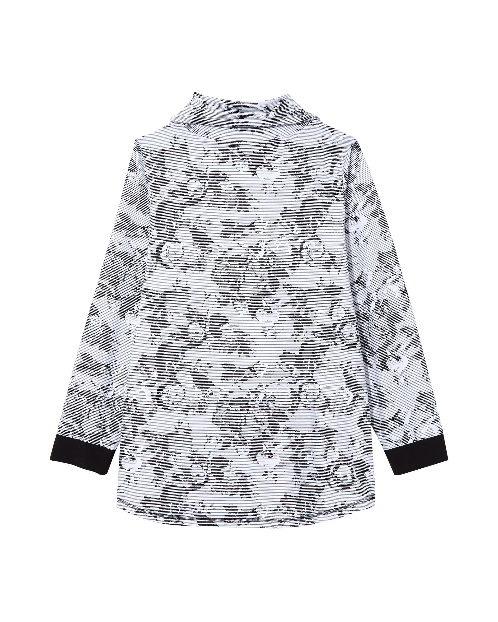 Windflower Pullover | White / Black