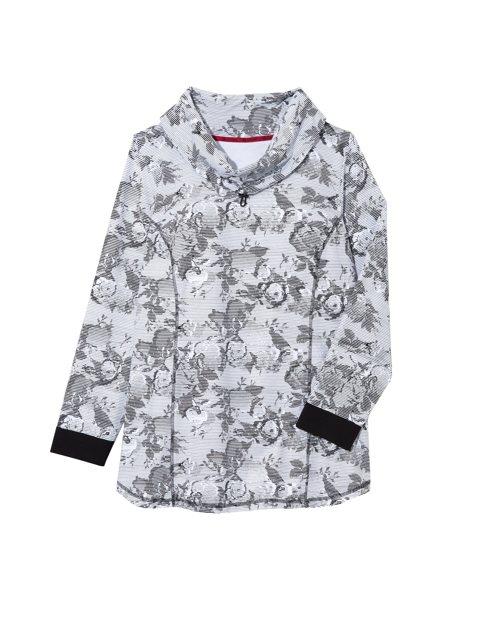 Windflower Pullover | White / Black